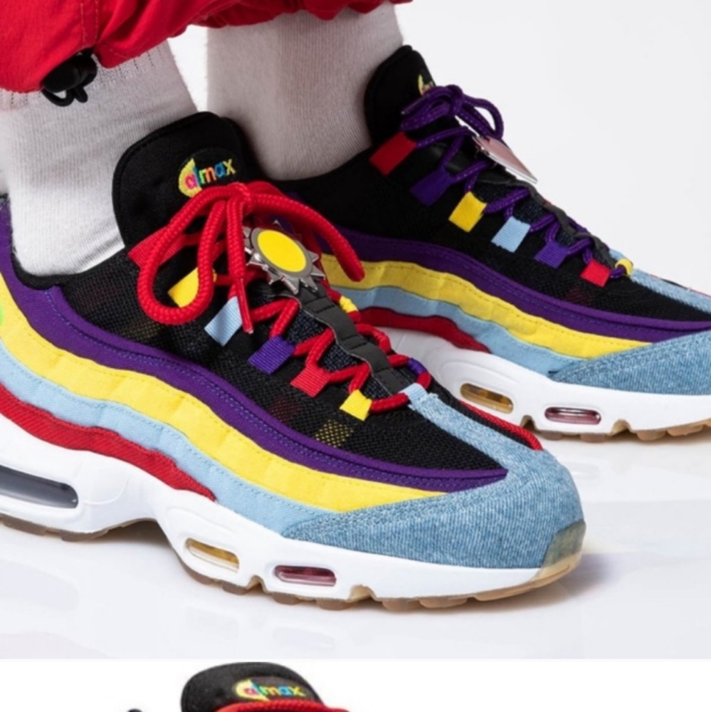 Nike Air Max 95 SP sneakers Multi Color Rainbow women’s size 7.5 Men’s size 6